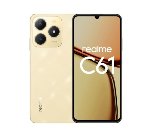 СМАРТФОН REALME RMX3930 (realme C61) 6+128 ГБ ЦВЕТ: ЗОЛОТОЙ СМАРТФОН REALME RMX3930 (realme C61) 6+128 ГБ ЦВЕТ: ЗОЛОТОЙ