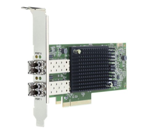 Сетевая карта Emulex LPe35002-M2  bulk   Gen 7 (32/64GFC), 2-port,  32Gb/s, PCIe Gen4 x8, трансиверы установлены, LP+FH brackets, OEM