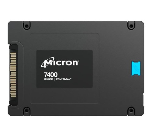 Твердотельный накопитель/ Micron SSD 7400 PRO, 3840GB, U.3(2.5" 7mm), NVMe, PCIe 4.0 x4, 3D TLC, R/W 6600/3500MB/s, IOPs 800 000/150 000, TBW 7000, DWPD 1 (12 мес.) Твердотельный накопитель/ Micron SSD 7400 PRO, 3840GB, U.3(2.5" 7mm), NVMe, PCIe 4.0 x4, 3D TLC, R/W 6600/3500MB/s, IOPs 800 000/150 000, TBW 7000, DWPD 1 (12 мес.)