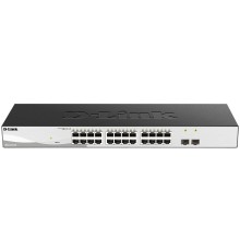Коммутатор/ DGS-1210-26/F Smart L2 Switch 24х1000Base-T, 2х1000Base-X SFP, Compact CLI