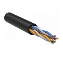 Витая пара U/UTP кат.6 4x2х23AWG LSZH черный (305м)