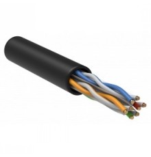 Витая пара U/UTP кат.6 4x2х23AWG LSZH черный (305м)