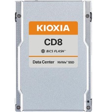 SSD накопитель KIOXIA Enterprise SSD 2,5"(SFF/U.2), CD8-R, 7680GB (7.68TB), NVMe 1.4/PCIe 4.0 1x4, R7100/W6000MB/s, IOPS(R4K) 1150K/200K, MTTF 2,5M, 1DWPD/5Y (Read Intensive), 3D-TLC, 15mm