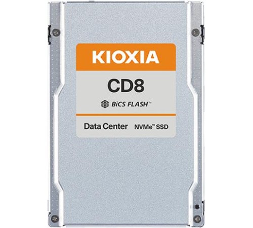 SSD накопитель KIOXIA Enterprise SSD 2,5"(SFF/U.2), CD8-R, 7680GB (7.68TB), NVMe 1.4/PCIe 4.0 1x4, R7100/W6000MB/s, IOPS(R4K) 1150K/200K, MTTF 2,5M, 1DWPD/5Y (Read Intensive), 3D-TLC, 15mm SSD накопитель KIOXIA Enterprise SSD 2,5"(SFF/U.2), CD8-R, 7680GB (7.68TB), NVMe 1.4/PCIe 4.0 1x4, R7100/W6000MB/s, IOPS(R4K) 1150K/200K, MTTF 2,5M, 1DWPD/5Y (Read Intensive), 3D-TLC, 15mm
