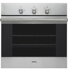 Встраиваемый духовой шкаф/ Газ,  Crystal, 59.7 х 59.6 x 56.5, газовая, газовый гриль, газ-контроль, электроподжиг, телескопические направляющие, нержавеющая сталь