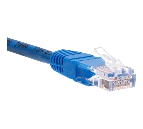 Патчкорд/ Патчкорд литой "Telecom" UTP кат.5е 20,0м синий