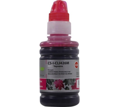 -/ Чернила Cactus CS-I-CLI426M пурпурный 100мл для Canon Pixma MG5140/5240/6140/8140/MX884