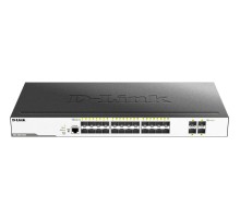Коммутатор/ Managed L2 Switch 24x1000Base-X SFP, 4x10GBase-X SFP+, CLI, RJ45 Console, RPS, Dying Gasp