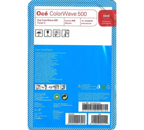 Тонер-картридж/ Oce ColorWave 500 Cyan, 500g