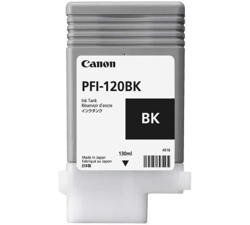 Картридж Canon PFI-120BK (black), 130 мл для TM-200/205/300/305 Картридж Canon PFI-120BK (black), 130 мл для TM-200/205/300/305