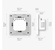 Выключатель (трехклавишный) Moes ZigBee Smart Switch серый модели SR-ZS