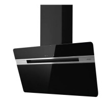 Вытяжки JET AIR/ наклонная, 60 см, отвод,рециркуляция, 1000 м3/ч, черное стекло