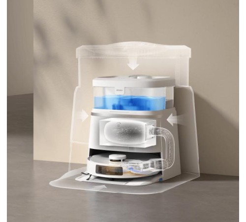 Робот-пылесос для чистки пола Ecovacs Floor Cleaning Robot DEEBOT T30 PRO OMNI White (RU версия) с зарядной док-станцией для автовыгрузки мусора, мойки и накопления модели CH2311A (Мятая упаковка)