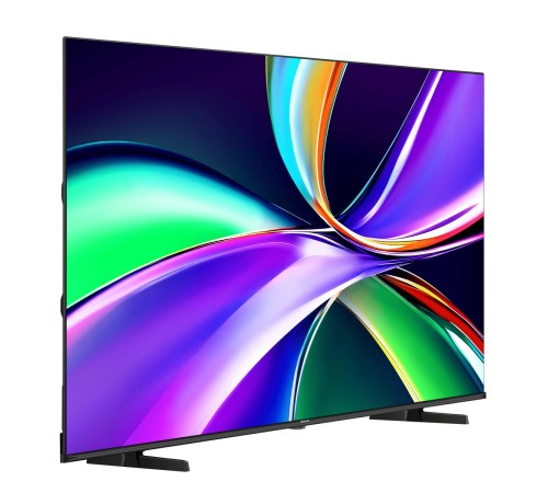 Телевизор ЖК 55'' Hisense/ 55", QLED, Ultra HD, Smart TV (ОС VIDAA U9), Wi-Fi, DVB-T2/T/C/S2/S, 2х7W, CI+(1.4), 3хHDMI, 2хUSB, Works with Alexa, Alexa Built-in, VIDAA Voice, Yandex, Black 2025