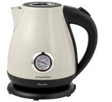 Чайник MAUNFELD/ Чайник MAUNFELD MGK-625BG, мощность 2200 Вт, объем 1.7 л, индикация включения, подсветка, отключение при отсутствии воды, цвет бежевый