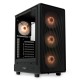 Корпус без блока питания/ Case HSPD M510, Mesh Mid Tower, Black, TG, 0.5 SPCC, 4x120mm ARGB (Orbis F1) ATX, mATX, mITX 180/280/160mm 1x2.5", 1x3.5", 7xPCI 2xUSB-A 3.0 517x277x418mm