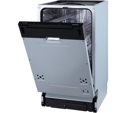 Встраиваемая посудомоечная машина GORENJE/ Встраиваемая, узкая, Класс энергопотребления: A+++, TotalDry: автооткрывание дверцы, Мотор Inverter PowerDrive, Конструкция: Полностью интегрируемая, Ширина: 448 мм, Высота: 815 мм