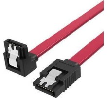 Кабель Vention SATA 3 M/SATA 3 M угол 90 с защелками, красный - 0.5 м