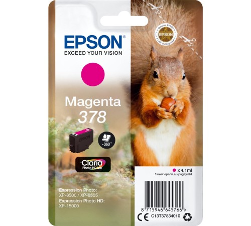 Картридж/ Singlepack Magenta 378 Claria Photo HD Ink