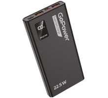Внешний аккумулятор/ Внешний аккумулятор GoPower PB03-10 10000mAh 3.0A 22.5W 2USB/Type-C черный (1/50)