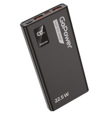 Внешний аккумулятор/ Внешний аккумулятор GoPower PB03-10 10000mAh 3.0A 22.5W 2USB/Type-C черный (1/50)