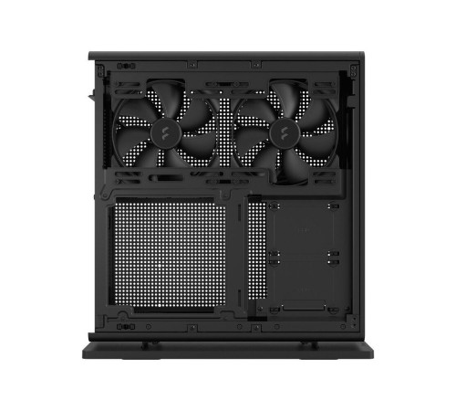 Корпус без блока питания/ Case Fractal Design Ridge, 2x140mm, 2xUSB-A 3.2 + 1xUSB 3.2 Type-C, SFX PSU Support, mITX Black