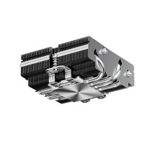 Кулер для процессора/ CPU Cooler PCCooler S815I Low profile (125W, 4pin PWM, 37mm, Al/Cu, 4x6mm, 1x75mm, 51.42 CFM, 39dBA, 2000~4000 RPM, S: LGA115X/20XX/1200/1700/1851 AMD3/AMD4, silver)