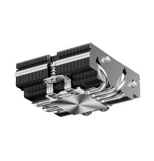 Кулер для процессора/ CPU Cooler PCCooler S815I Low profile (125W, 4pin PWM, 37mm, Al/Cu, 4x6mm, 1x75mm, 51.42 CFM, 39dBA, 2000~4000 RPM, S: LGA115X/20XX/1200/1700/1851 AMD3/AMD4, silver)