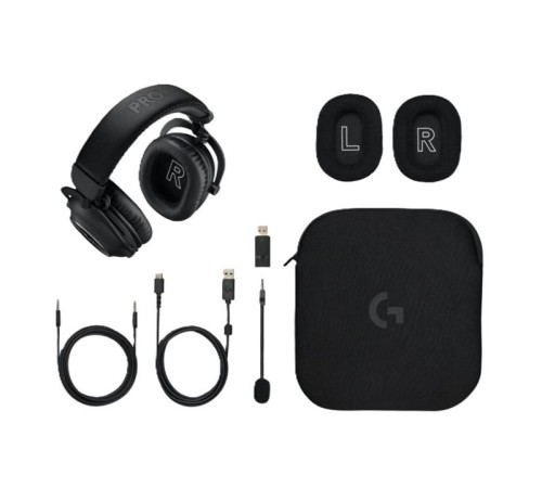 Гарнитура Logitech Wireless Gaming Headset G Pro X 2, 2.4GHz (USB), BLUETOOTH, Black, [981-001263]
