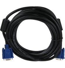 Кабель/ Кабель монитор-SVGA card (15M-15M) 5м 2 фильтра Aopen/Qust <ACG341AD-5M>