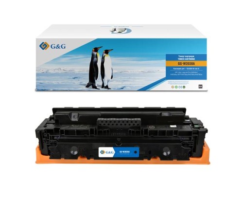 Картридж Cartridge G&G 415A для HP CLJ M454/M479 с чипом 2 400 стр. черный аналог W2030A  гарантия 36 мес.