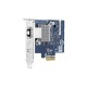 Сетевая карта/ QNAP QXG-5G1T-111C PCIe Gen2 x1, Single-port 4-speed 5 GbE network expansion card (5Gbps/ 2.5Gbps/ 1Gbps/ 100Mbps)  Low-profile bracket pre-installed; full-height and specialized brackets are bundled