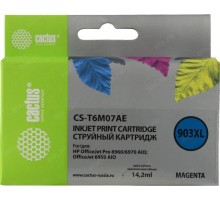 -/ Картридж струйный Cactus CS-T6M07AE №903XL(есть ограничения по прошивке) пурпурный (10мл) для HP OJP