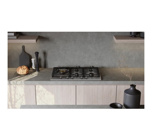 Встраиваемые газовые панели ASKO/ Арт. 476657 ; газовая, встраиваемая, 4.8 х 75 х 52.6, 5 конфорок, конфорка повышенной мощности Super Vario Wok, механическое управление, поворотные переключатели, нержавеющая сталь