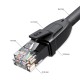 GCR Патч-корд PROF прямой 1.0m, UTP медь кат.6, че, 24 AWG, ethernet high speed 10 Гбит/с, RJ45, T568B, GCR-52580