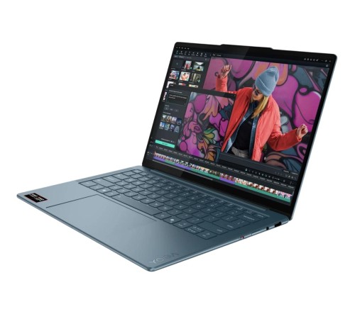 Ноутбук/ Lenovo Yoga Slim 7 14AKP10 14"(2880x1800 OLED)/AMD Ryzen AI 7 350(2Ghz)/32768Mb/1024PCISSDGb/noDVD/Int:AMD Radeon 860M/Cam/BT/WiFi/70WHr/war 1y/1.19kg/tidal teal/Win11Home + 65W, RU kbd Ноутбук/ Lenovo Yoga Slim 7 14AKP10 14"(2880x1800 OLED)/AMD Ryzen AI 7 350(2Ghz)/32768Mb/1024PCISSDGb/noDVD/Int:AMD Radeon 860M/Cam/BT/WiFi/70WHr/war 1y/1.19kg/tidal teal/Win11Home + 65W, RU kbd