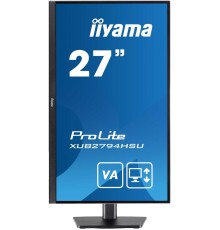 Монитор LCD 27'' 16:9 1920х1080(FHD) VA, Нет, 75 Hz, 250cd/m2, 3000:1, 80M:1, 4ms, VGA, HDMI, DP, USB-Hub, Height adj, Tilt, Swivel, Speakers, 3Y, Black (Вскрытая упаковка)