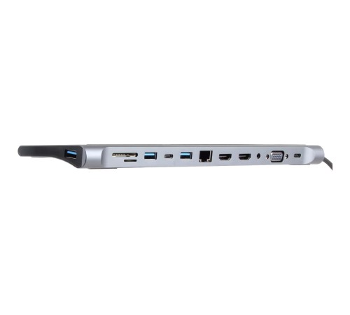 Адаптер/ Адаптер TC--->2USB3.0+USB2.0+RJ45(100mbs)+2HDMI+VGA+PD+TypeC+TF+SD+audio, iOpen <ACU4700> Адаптер/ Адаптер TC--->2USB3.0+USB2.0+RJ45(100mbs)+2HDMI+VGA+PD+TypeC+TF+SD+audio, iOpen <ACU4700>