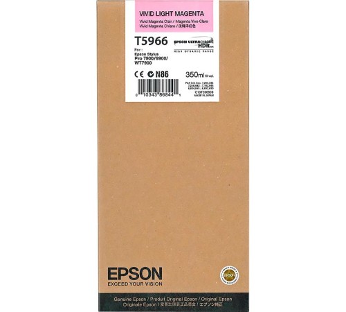 Картридж/ Epson I/C SP 7900 / 9900 : Vivid Light Magenta 350 ml Картридж/ Epson I/C SP 7900 / 9900 : Vivid Light Magenta 350 ml