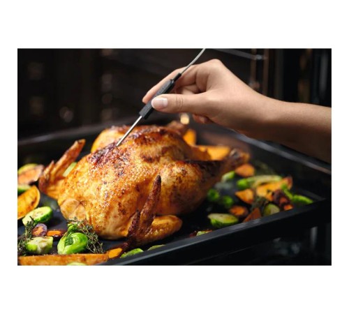 Встраиваемые электрические духовки ELECTROLUX/ Духовой шкаф AssistedCooking с пиролизом, основной цвет - нержавеющая сталь, сенсорное управление, цветной ЖК-дисплей, электронное регулирование времени и температуры, будильник,  таймер отключения, отложенны