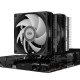 Кулер для процессора/ CPU Cooler PCCooler RT620 ARGB BK (250W, 4-pin PWM, 157mm, Al/Cu, 6x6mm, 2x120mm, 73.32CFM, 34.9dBA, 2200RPM, S: 1851/1700/1200/115X, AM5/AM4, black)