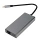 Aдаптер/ Адаптер Type-Cm --> 6в1 RJ-45+3USB3.0(f) +PD+HDMI Alum Shell VCOM <CU459>