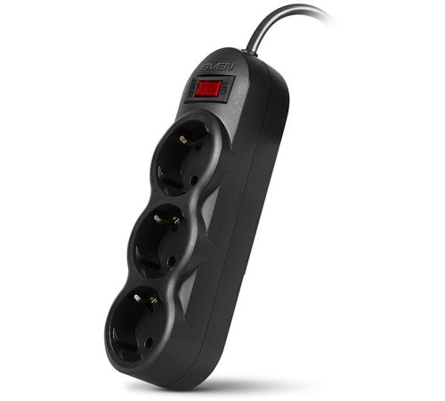 Фильтр SVEN SF-03L 1,8 м (3 розетки) черный Фильтр SVEN SF-03L 1,8 м (3 розетки) черный