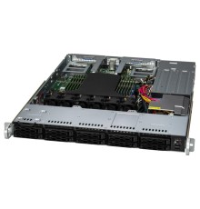 Серверная платформа Supermicro CloudDC A+ Server 1U 1115CS-TNR 1xGenoa 9004 / noDIMM(12)/ 10x2,5"(NVMe)/ 2x10GbE 2x10GbSFP+/ SFT-DCMS-Single/2x 860W/2nd config