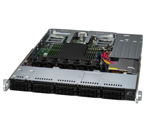 Серверная платформа Supermicro CloudDC A+ Server 1U 1115CS-TNR 1xGenoa 9004 / noDIMM(12)/ 10x2,5"(NVMe)/ 2x10GbE 2x10GbSFP+/ SFT-DCMS-Single/2x 860W/2nd config