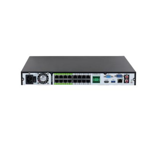 Видеорегистратор DAHUA 16-канальный IP-видеорегистратор c PoE, 4K, H.265+ и ИИ Входящий поток до 384Мбит/с; сжатие: H.265+, H.265, H.264+, H.264, MJPEG; разрешение записи до 32Мп; накопители: 2 SATA III до 20Тбайт; во Видеорегистратор DAHUA 16-канальный IP-видеорегистратор c PoE, 4K, H.265+ и ИИ Входящий поток до 384Мбит/с; сжатие: H.265+, H.265, H.264+, H.264, MJPEG; разрешение записи до 32Мп; накопители: 2 SATA III до 20Тбайт; во