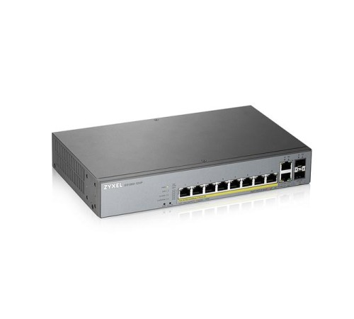 Гибридный коммутатор Smart L2 коммутатор PoE+ для IP-видеокамер Zyxel NebulaFlex Pro GS1350-12HP, rack 19", 10xGE (8xPoE+), 2xSFP, бюджет PoE 130 Вт, питание до 250м, автоперезагрузка PoE-портов Гибридный коммутатор Smart L2 коммутатор PoE+ для IP-видеокамер Zyxel NebulaFlex Pro GS1350-12HP, rack 19", 10xGE (8xPoE+), 2xSFP, бюджет PoE 130 Вт, питание до 250м, автоперезагрузка PoE-портов