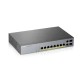 Гибридный коммутатор Smart L2 коммутатор PoE+ для IP-видеокамер Zyxel NebulaFlex Pro GS1350-12HP, rack 19", 10xGE (8xPoE+), 2xSFP, бюджет PoE 130 Вт, питание до 250м, автоперезагрузка PoE-портов