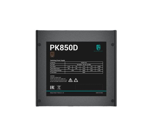 Блок питания Deepcool GAMERSTORM PK850D (ATX 2.4, 850W, PWM 120mm fan, Active PFC+DC to DC, 80+ BRONZE) RET