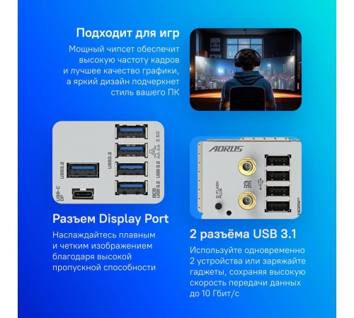 Материнская плата/ B650E A ELITE X ICE Материнская плата/ B650E A ELITE X ICE